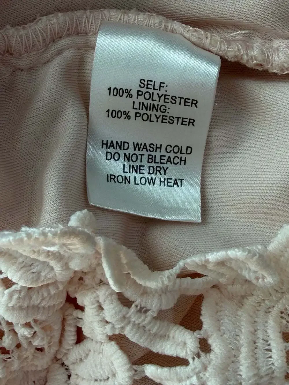 Lulus Love Poem Blush Pink Lace Halter Mini Dress Size Medium - Picture 7 of 9